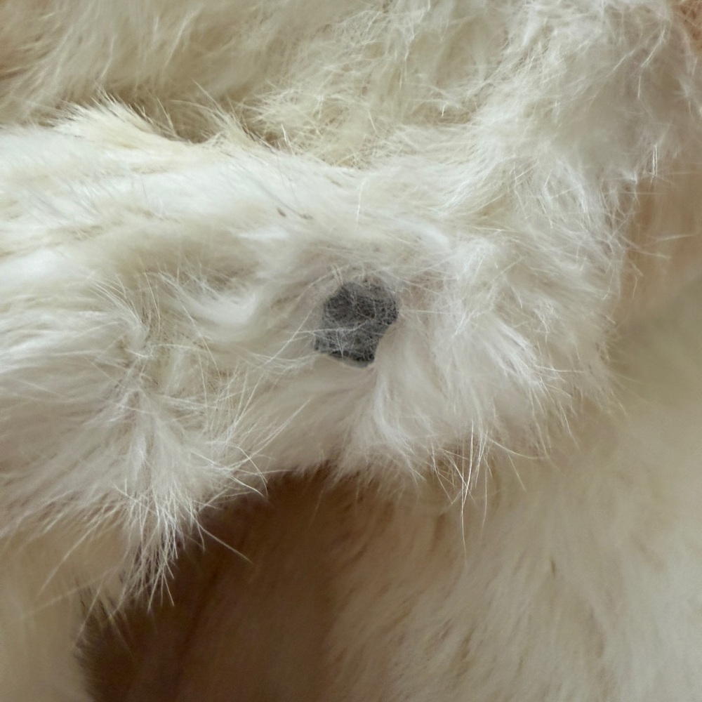 Cream Rabbit Fur Coat - Picture 6 of 6